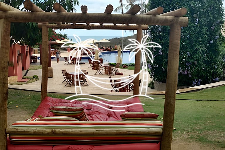 Oásis: Quarto Sala c/Jacuzzi Aquecida p/5 Pessoas