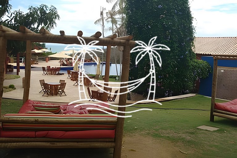 Oásis: Estúdio c/ Ofurô Aquecido p/3 Pessoas