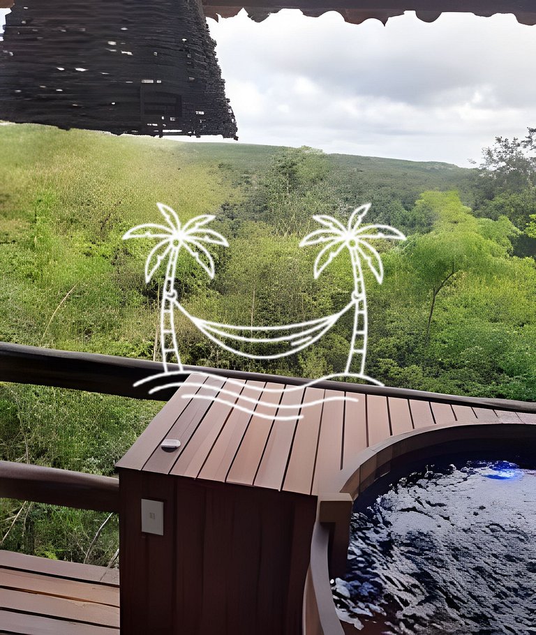 Oásis: Estúdio c/ Ofurô Aquecido p/3 Pessoas