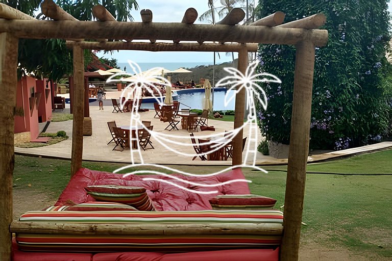 Oásis: Estúdio c/ Ofurô Aquecido p/3 Pessoas