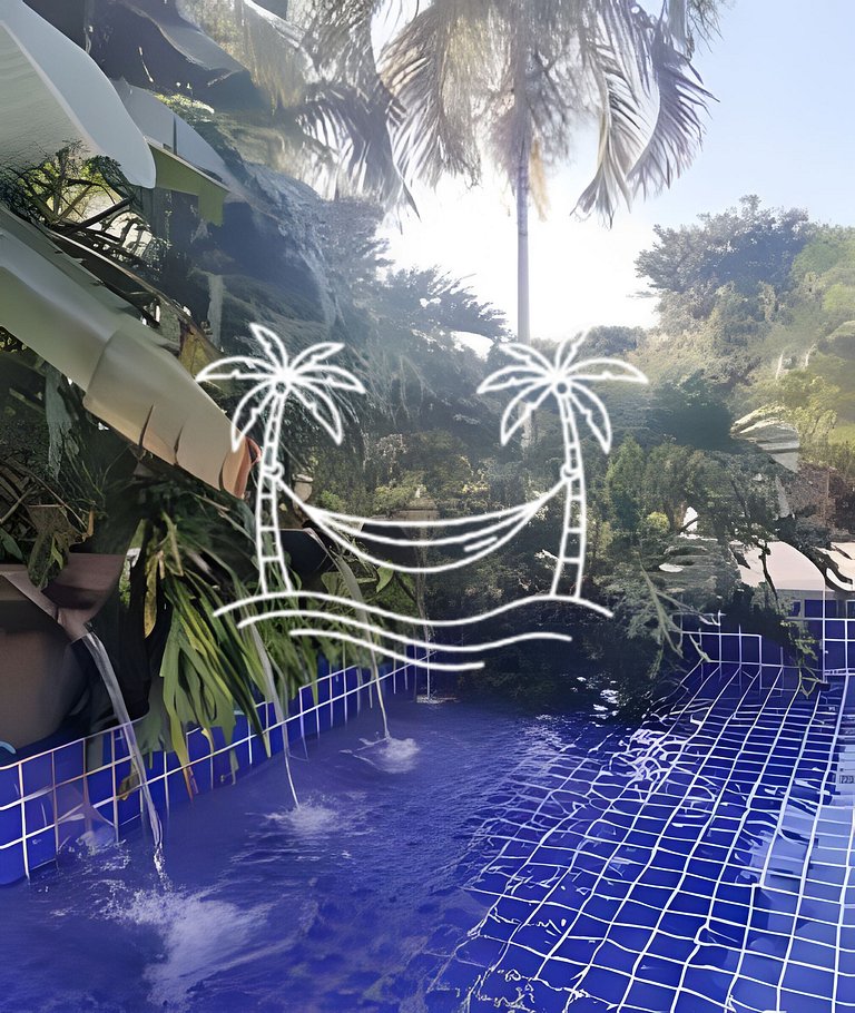 Oásis: Estúdio c/ Ofurô Aquecido p/3 Pessoas