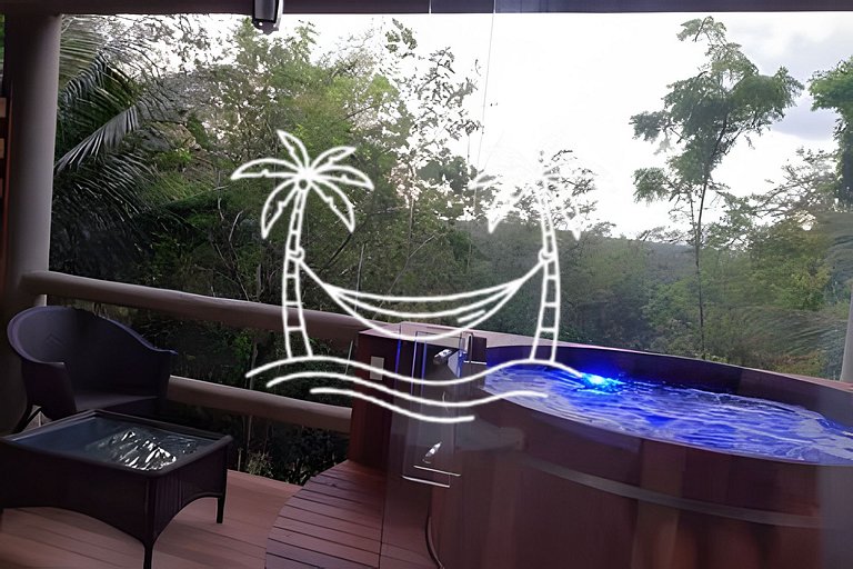 Oásis: Estúdio c/ Ofurô Aquecido p/3 Pessoas