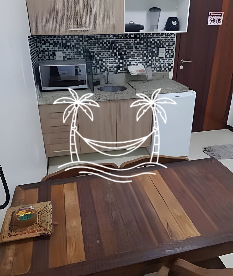 Oásis: Estúdio c/ Ofurô Aquecido p/3 Pessoas