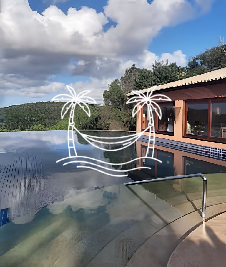 Oásis: Estúdio c/ Ofurô Aquecido p/3 Pessoas