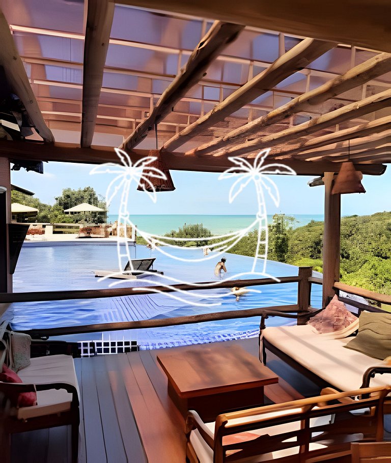 Oásis: Estúdio c/ Ofurô Aquecido p/3 Pessoas