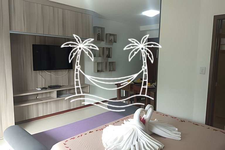 Oásis: Estúdio c/Jacuzzi Aquecida p/4 Pessoas