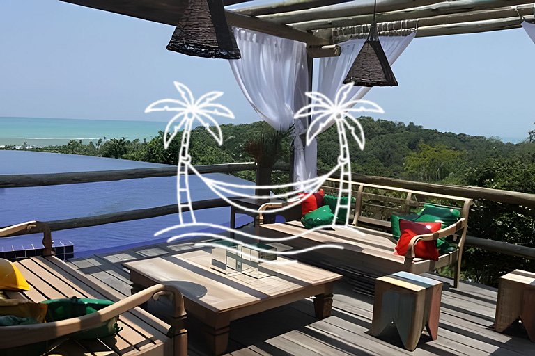 Refúgio: Suíte com Jacuzzi Aquecida e Vista do Mar