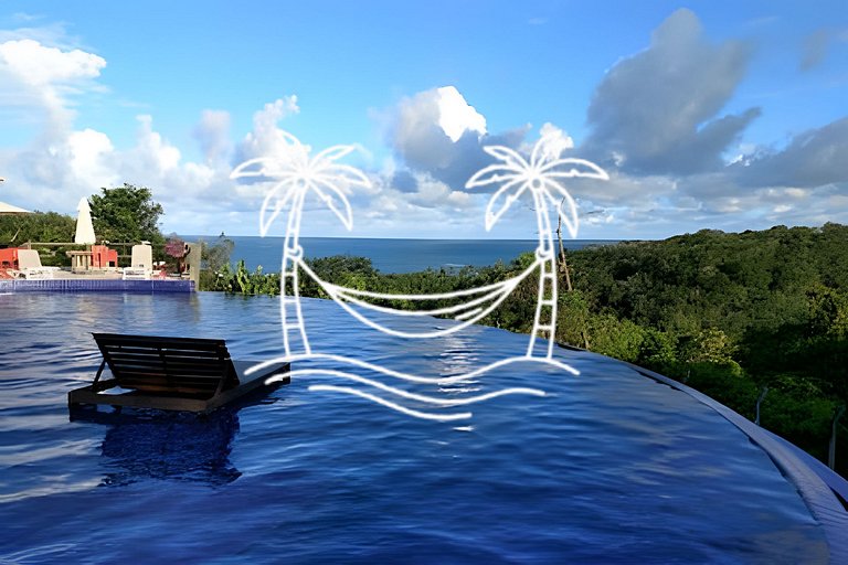 Refúgio: Suíte com Jacuzzi Aquecida e Vista do Mar