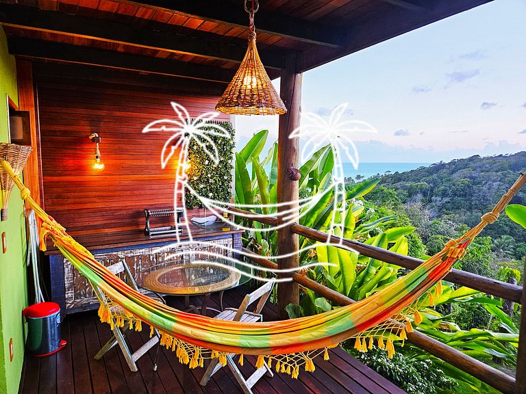 Refúgio: Suíte com Jacuzzi Aquecida e Vista do Mar