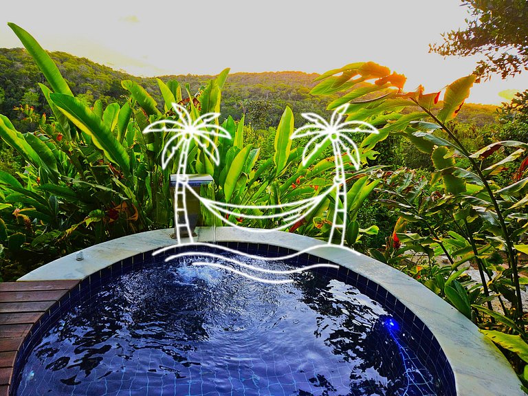 Refúgio: Suíte com Jacuzzi Aquecida e Vista do Mar