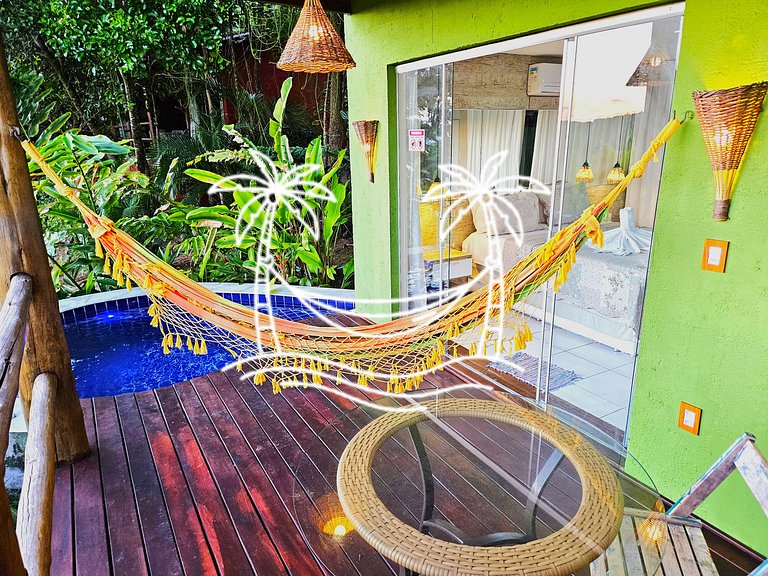 Refúgio: Suíte com Jacuzzi Aquecida e Vista do Mar