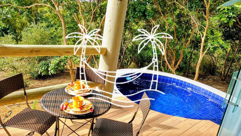 Oásis: Estúdio c/Jacuzzi Aquecida p/4 Pessoas