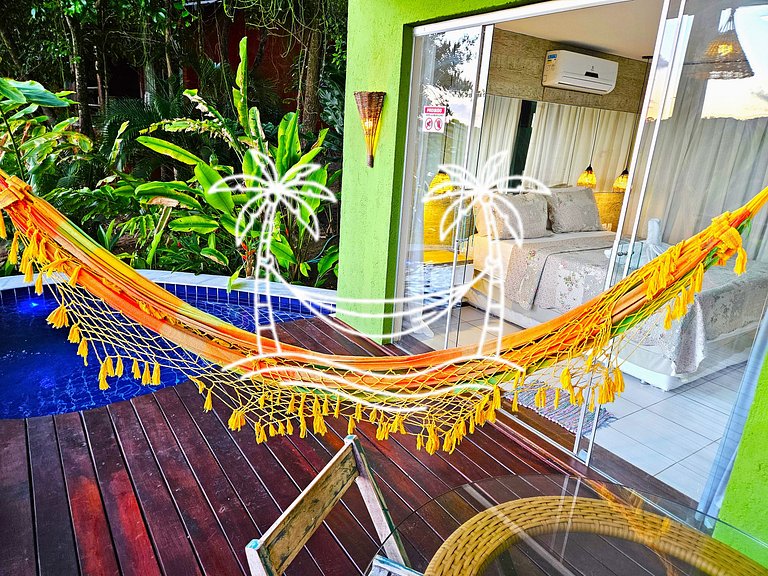 Refúgio: Suíte com Jacuzzi Aquecida e Vista do Mar