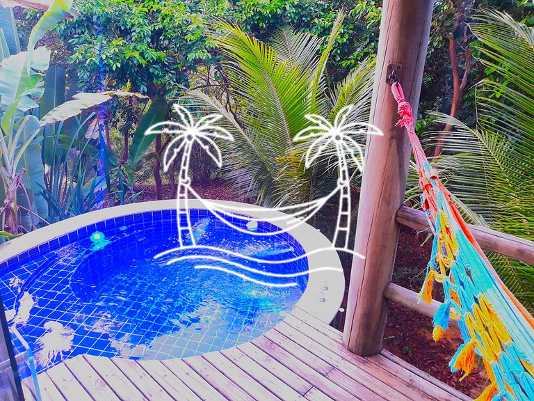 Oásis: Quarto Sala c/Jacuzzi Aquecida p/5 Pessoas