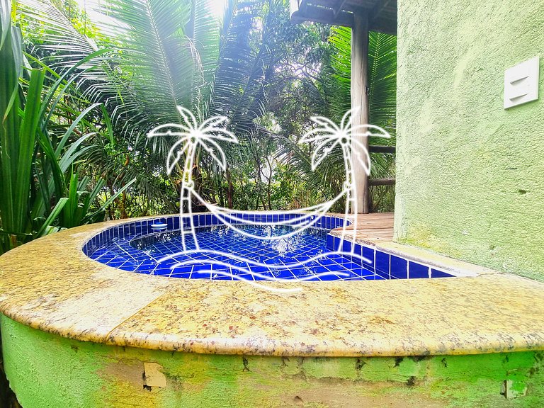 Oásis: Quarto Sala c/Jacuzzi Aquecida p/5 Pessoas