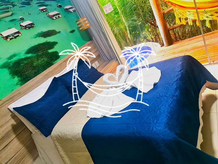 Oásis: Quarto Sala c/Jacuzzi Aquecida p/5 Pessoas