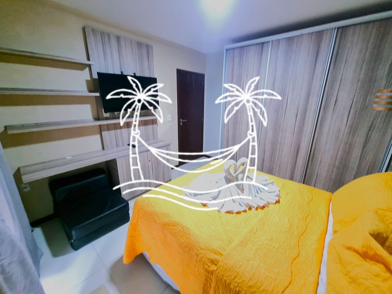 Oásis: Quarto Sala c/Jacuzzi Aquecida p/5 Pessoas