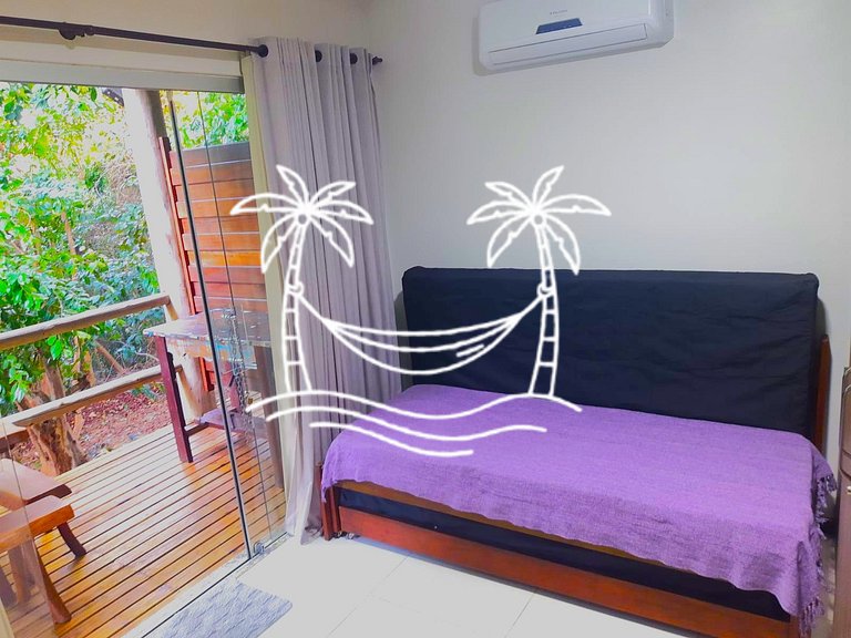 Oásis: Quarto Sala c/Jacuzzi Aquecida p/5 Pessoas