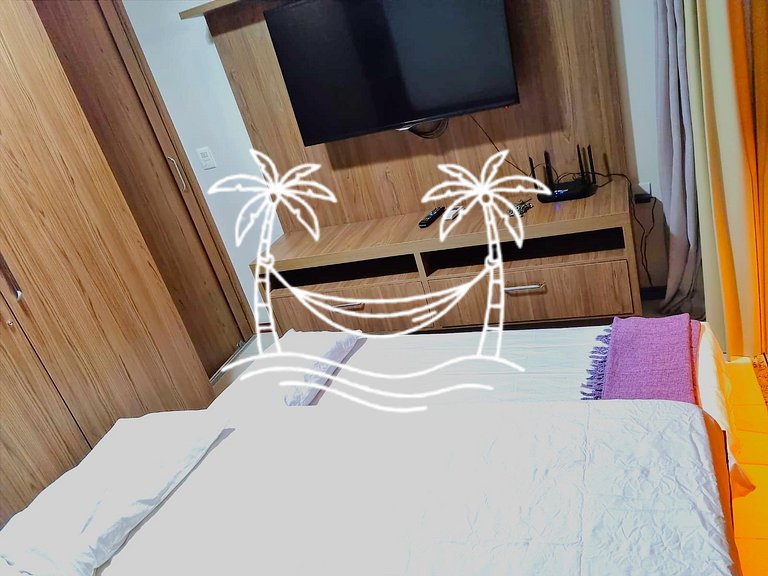 Oásis: Quarto Sala c/Jacuzzi Aquecida p/5 Pessoas