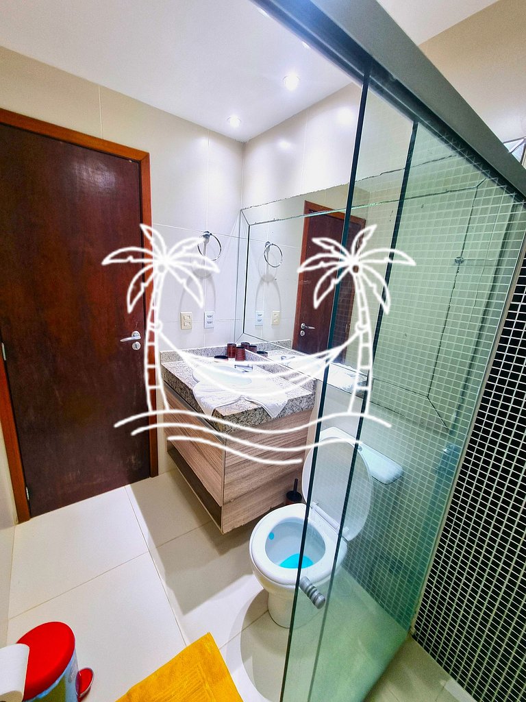 Oásis: Quarto Sala c/Jacuzzi Aquecida p/5 Pessoas