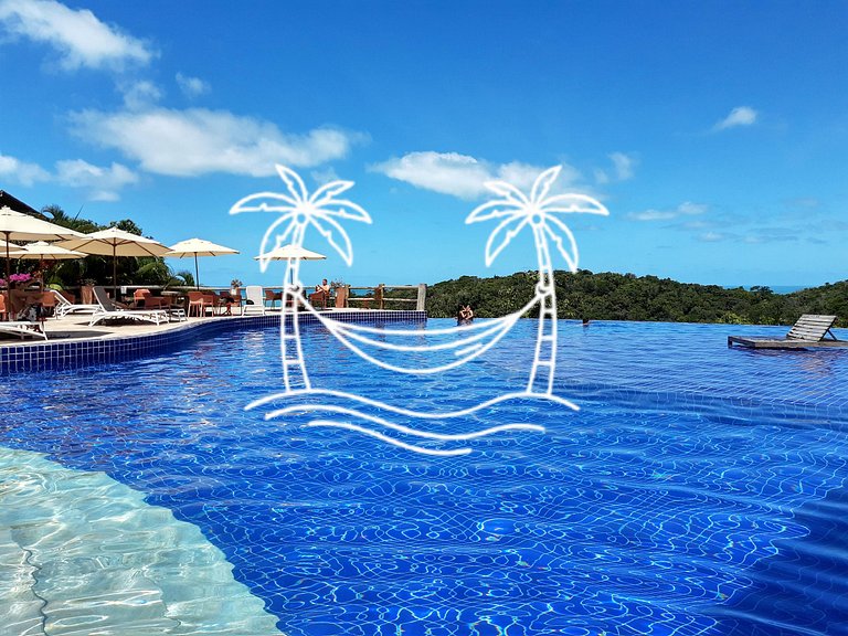 Oásis: Estúdio c/ Ofurô Aquecido p/3 Pessoas