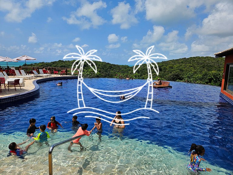 Refúgio: Suíte com Jacuzzi Aquecida e Vista do Mar